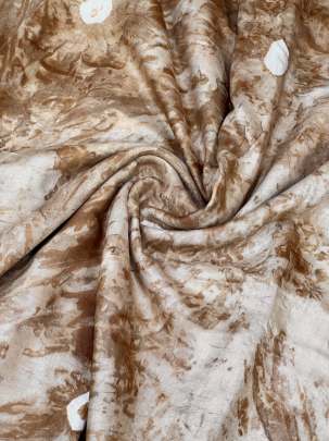 Masline tie dye fabric - Brown/ 