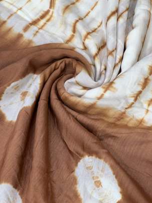 Masline tie dye fabric - Brown/ 