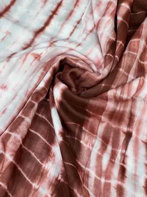 Masline tie dye fabric - Brown/ 