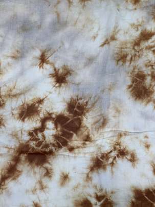 Masline tie dye fabric - Brown/ 