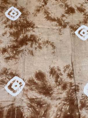 Masline tie dye fabric - Brown/ 