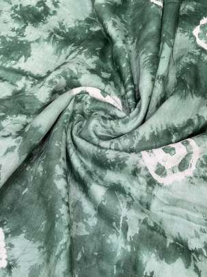 Masline tie dye fabric - Green/ 