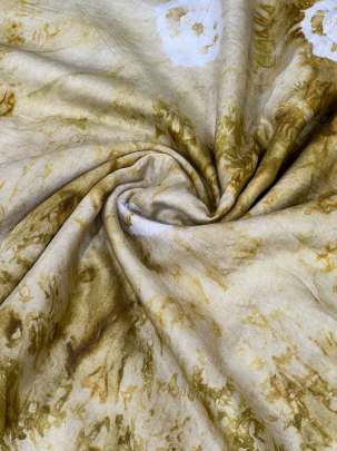 Masline tie dye fabric - Mustard yellow/ 