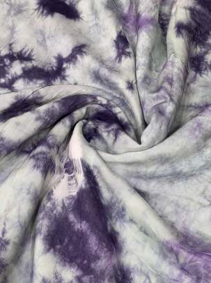 Masline tie dye fabric - Purple/ 