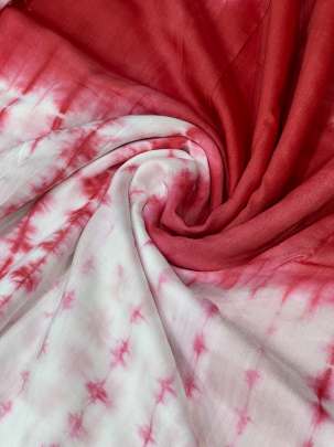 Masline tie dye fabric - Red/ 