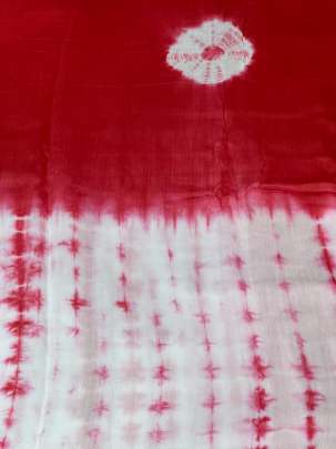 Masline tie dye fabric - Red/ 