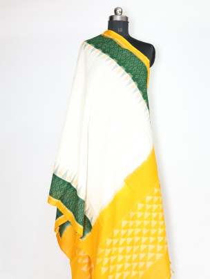 Mercerised cotton ikkat duppata/ Duppatas & Stoles