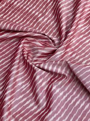 Mercerized Cotton Ikkat Light Reddish Pink/