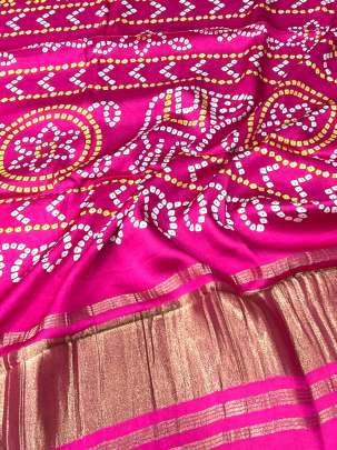 Modal Silk Digital Print Duppata With Lagdi Patta Rani/