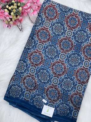 Modal ajrakh print/ Traditional silk prints 