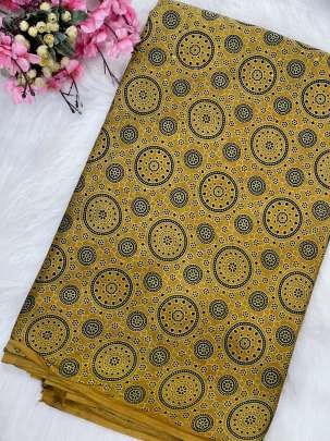 Modal ajrakh print/ Traditional silk prints 