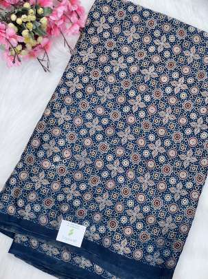 Modal ajrakh print/ Traditional silk prints 