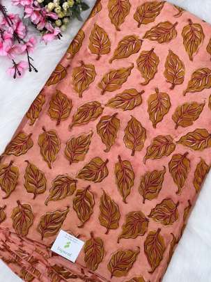 Modal handblocked print/ Traditional silk prints 