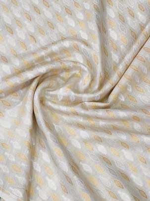 Munga Silk With Golden & Silver Banarasi Butti ( Dyeable )/ 