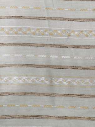 Munga Silk With Golden & Silver Banarasi Work ( Dyeable )/ Banarasi dyeable fabrics