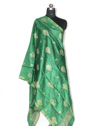 Munga silk work duppata/ 