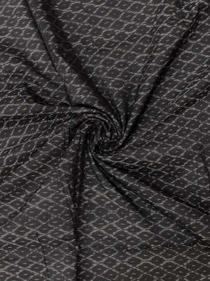 Pure Silk Ikkat Black/ Ikkat silk