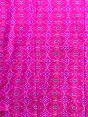 Pure Silk Ikkat Bright Rani/ Ikkat silk