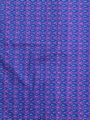 Pure Silk Ikkat Magenta &  Blue/ Ikkat silk