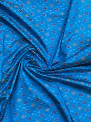 Pure Silk Ikkat Sky Blue/ 