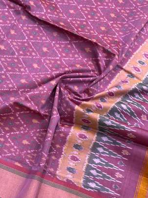 Pure Silk Patola Duppata Pastel Pink/ Patola duppatas 