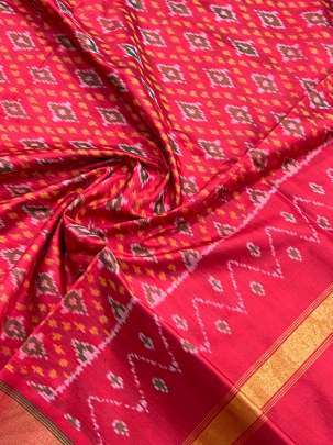 Pure Silk Patola Duppata Red/ 