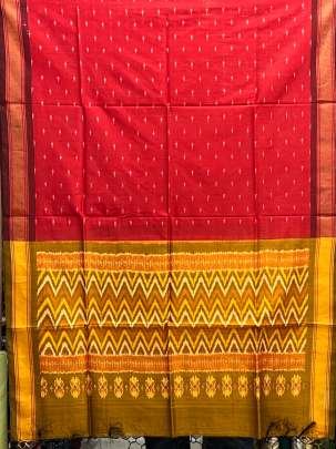 Pure Silk Patola Duppata Red/ Patola duppatas 