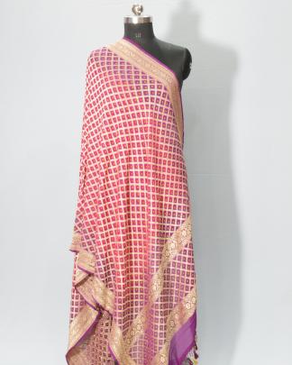 Pure banarasi bandhej duppata/ Bandhej duppatas & Stoles