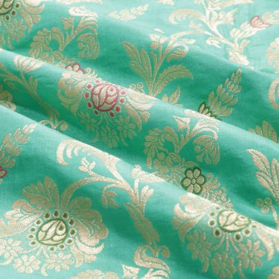 Pure banarasi brocade fabric/