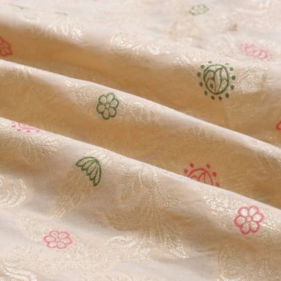 Pure banarasi brocade fabric/