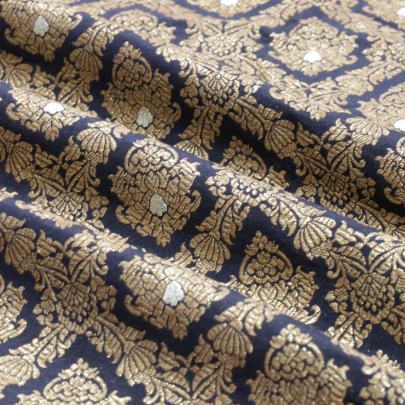 Pure banarasi brocade fabric/ 