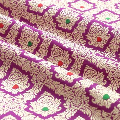 Pure banarasi brocade fabric/