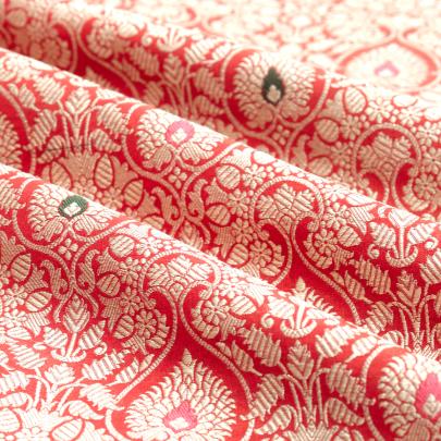 Pure banarasi brocade fabric/ Pure Banarasi fabrics