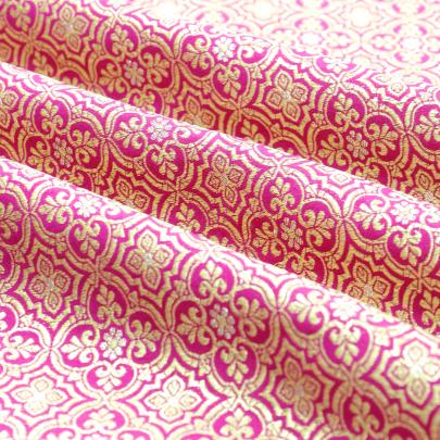 Pure banarasi brocade fabric/ 