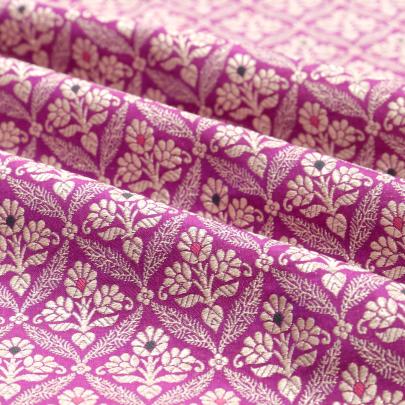 Pure banarasi brocade fabric/ 