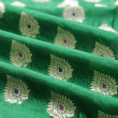 Pure banarasi brocade fabric/