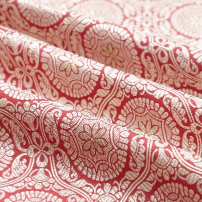 Pure banarasi brocade fabric/ 