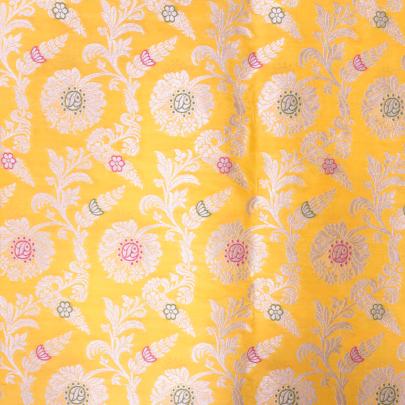 Pure banarasi brocade fabric/ Pure Banarasi fabrics