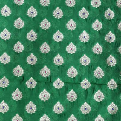 Pure banarasi brocade fabric/ Pure Banarasi fabrics