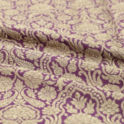 Pure handwoven banarasi brocade fabric/ 