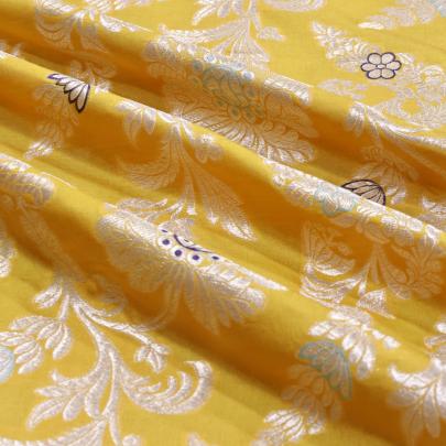 Pure handwoven banarasi brocade fabric/