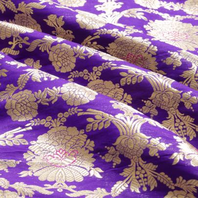 Pure handwoven banarasi brocade fabric/ Banarasi Brocade