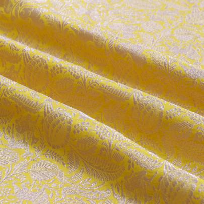 Pure handwoven banarasi brocade fabric/ 