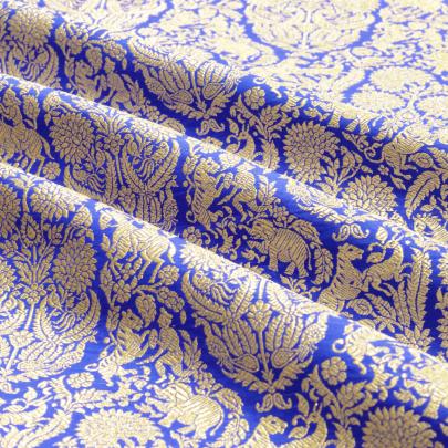 Pure handwoven banarasi brocade fabric/ 