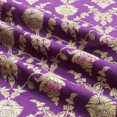 Pure handwoven banarasi brocade fabric/ Pure Banarasi fabrics