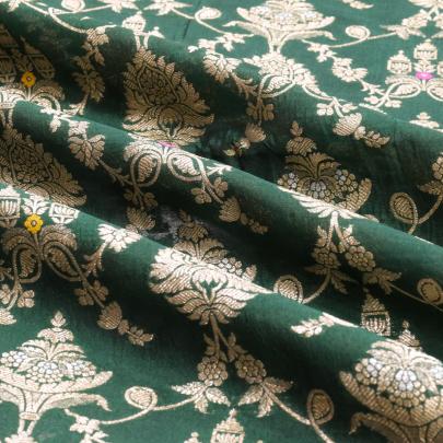 Pure handwoven banarasi brocade fabric/