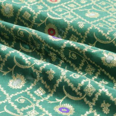 Pure handwoven banarasi brocade fabric/ Pure Banarasi fabrics