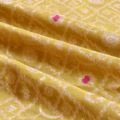 Pure handwoven banarasi brocade fabric/