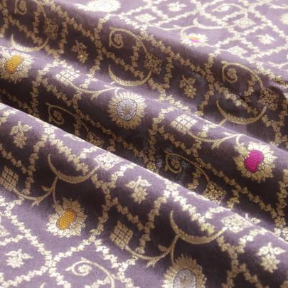 Pure handwoven banarasi brocade fabric/