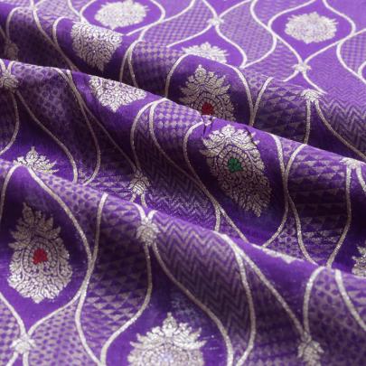 Pure handwoven banarasi brocade fabric/ Pure Banarasi fabrics